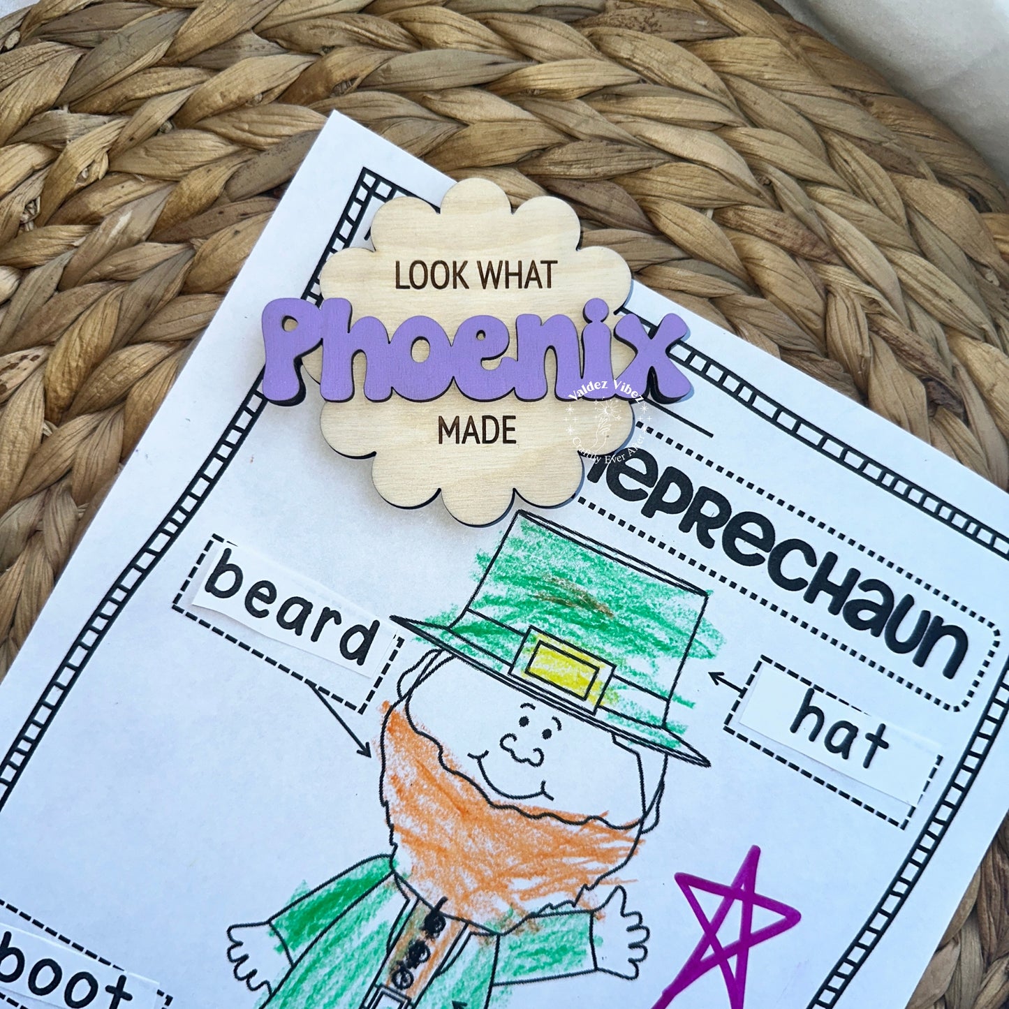 3D Kid's Personalized Magnet |Masterpiece on Display |Look What I Made Magnet |Fridge magnet