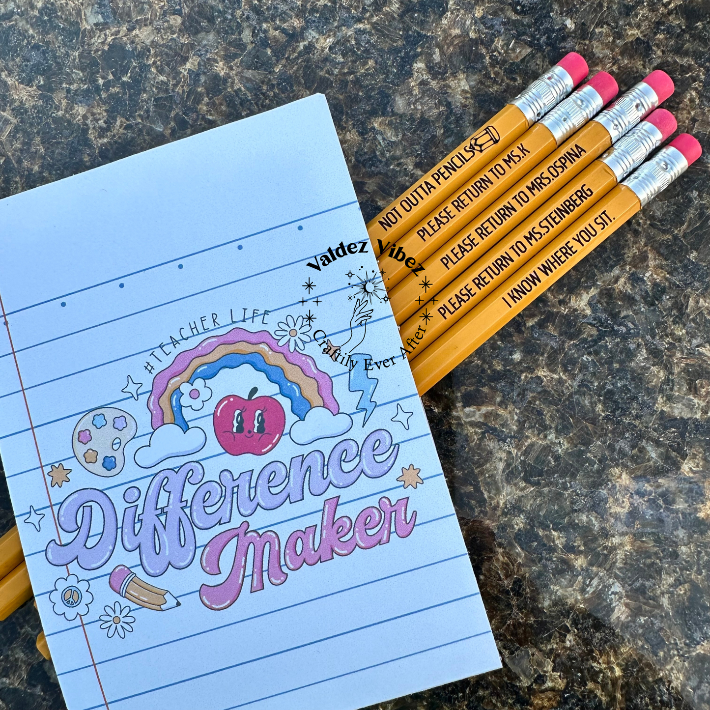 Personalized Pencils |Back To School|Student Pencils| Teachers pencils|Set of 12|Free Shipping