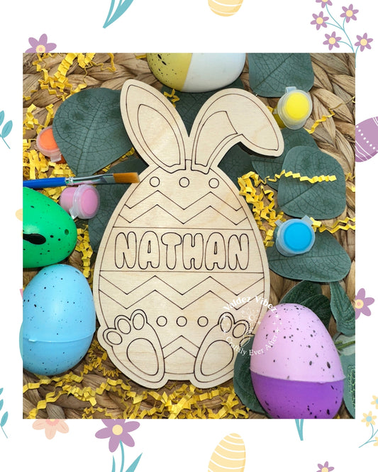 Personalized Boy Bunny DIY Paint Kit