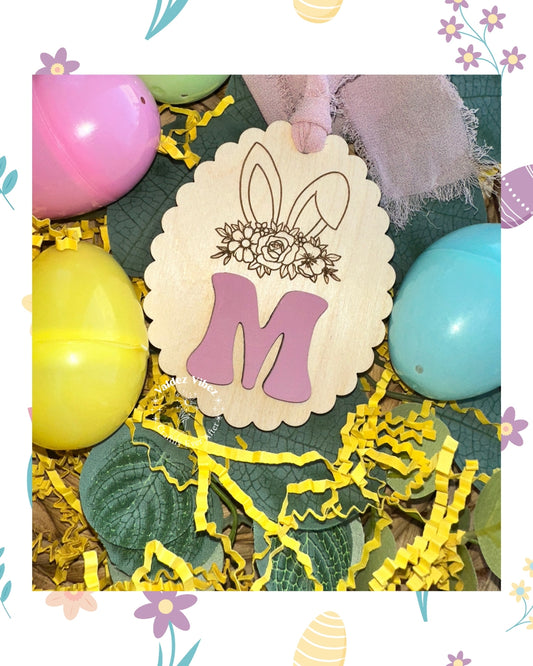 Personalized Initial Easter Egg Tag