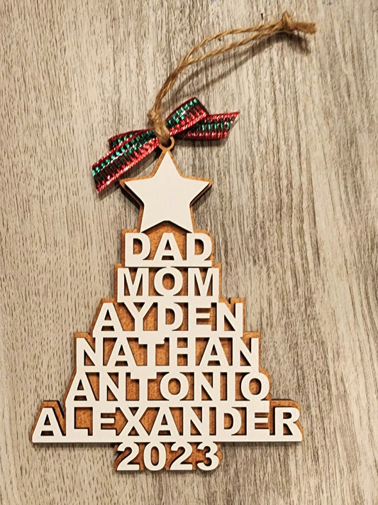 👨👩👦 Each ornament can be personalized with the names of your family members, creating a lasting memento of togetherness.