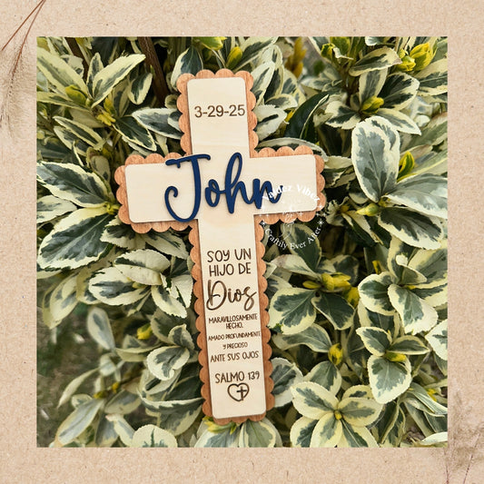 Small|Custom Cross |Baptism |Communion| Confirmation |Dedication|Retreat|Wooden Cross for Nursery Wall