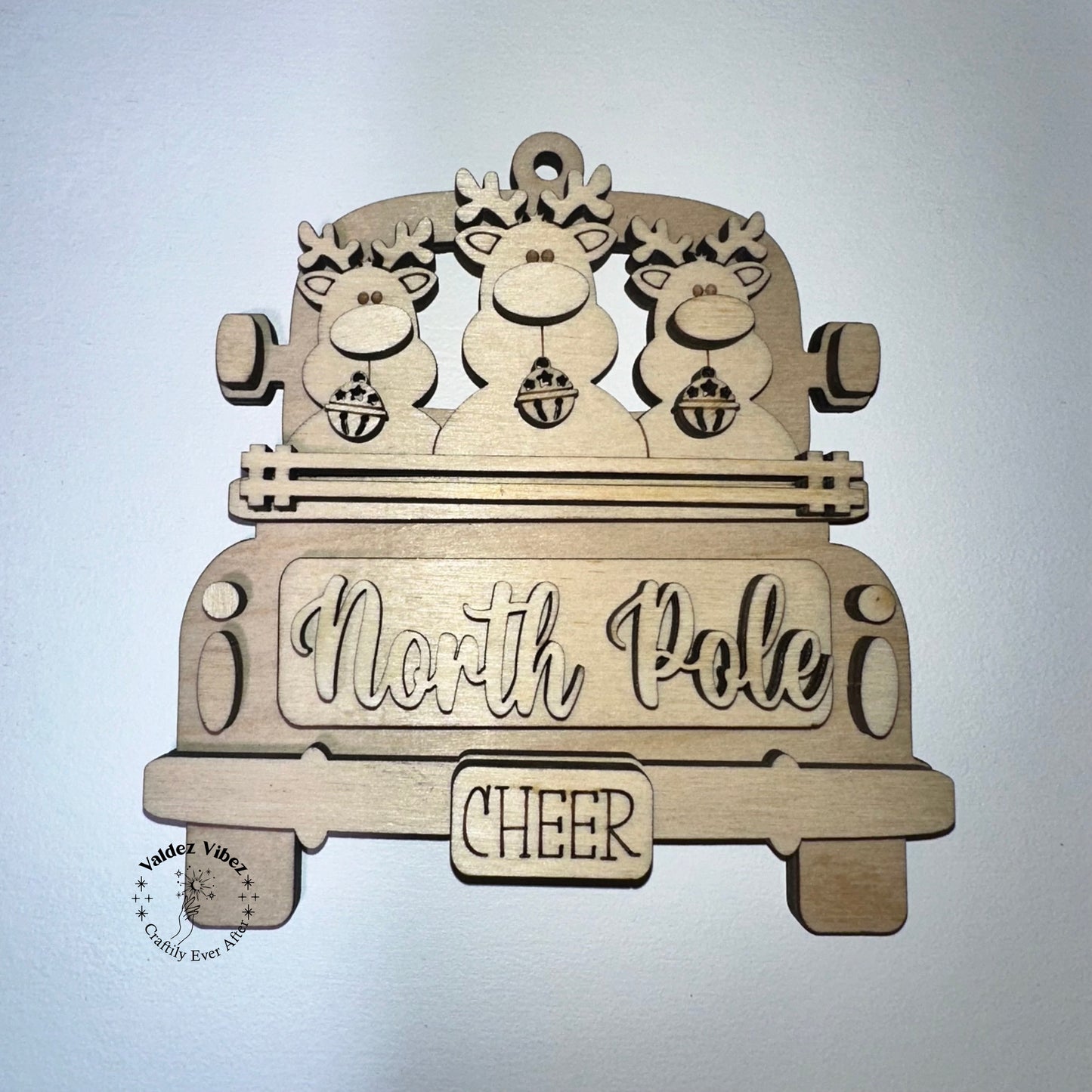 Christmas Trucks Ornaments Blanks