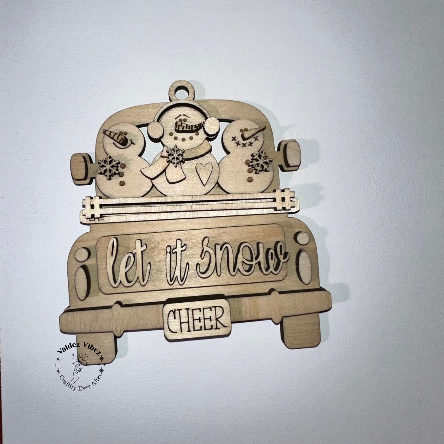 Christmas Trucks Ornaments Blanks