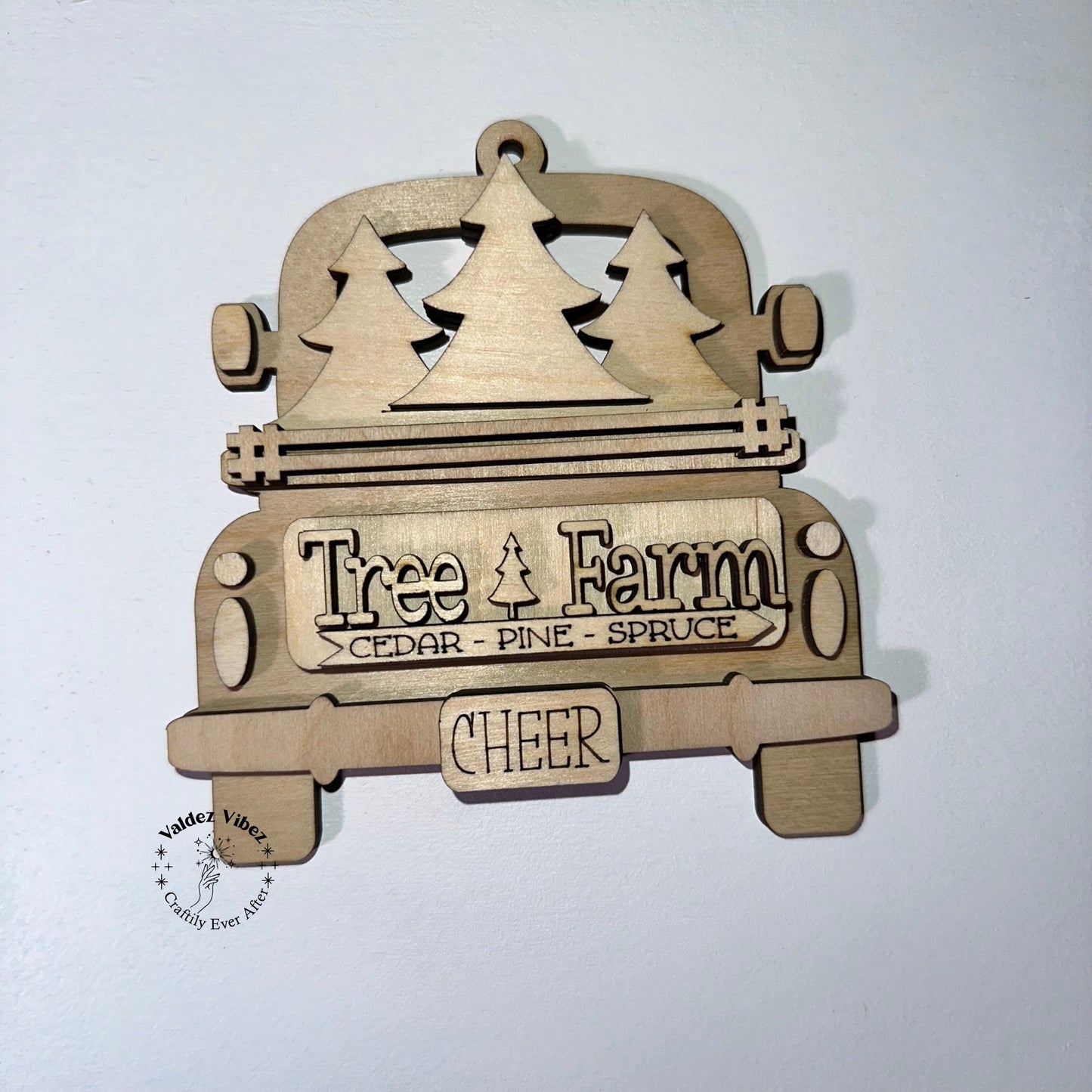 Christmas Trucks Ornaments Blanks