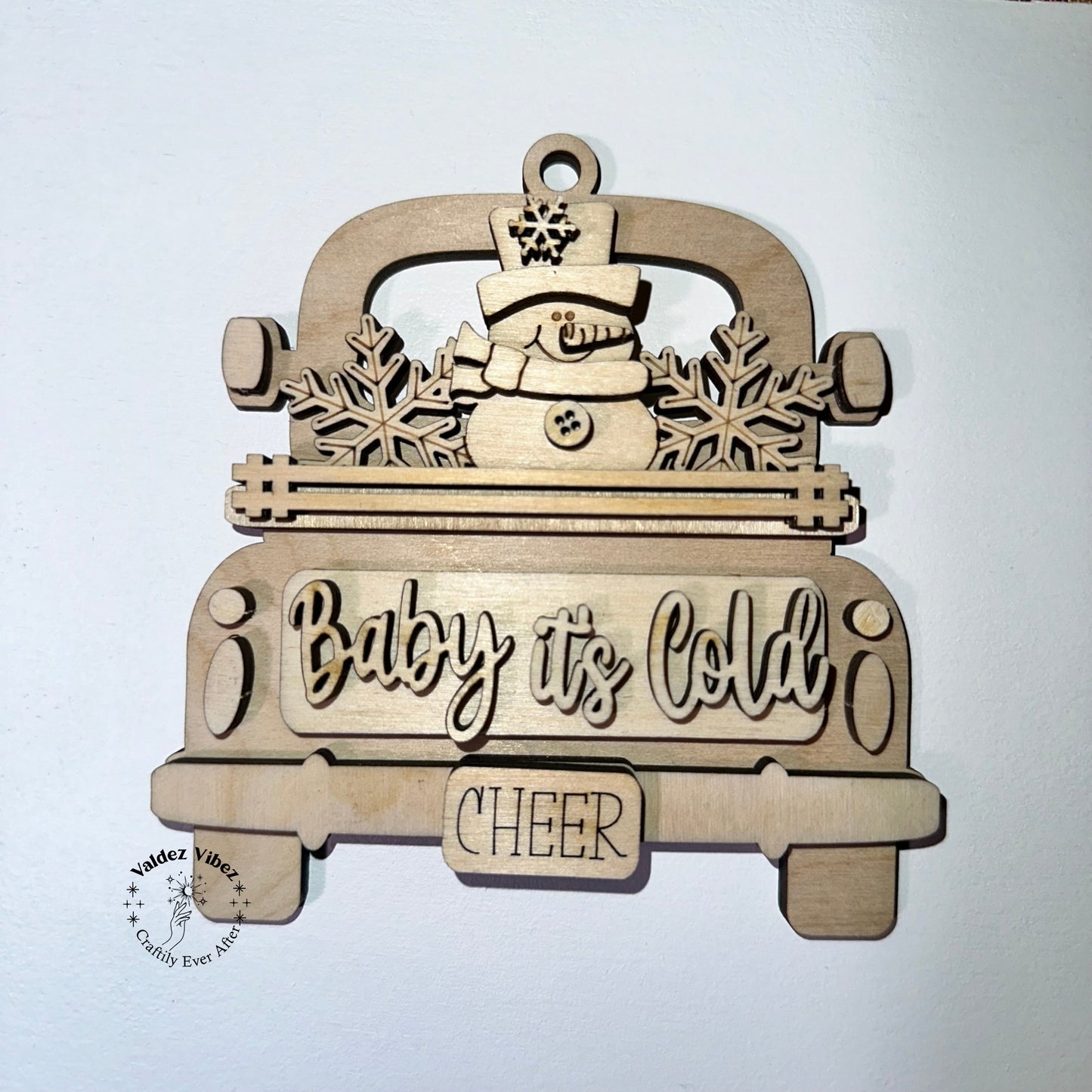 Christmas Trucks Ornaments Blanks