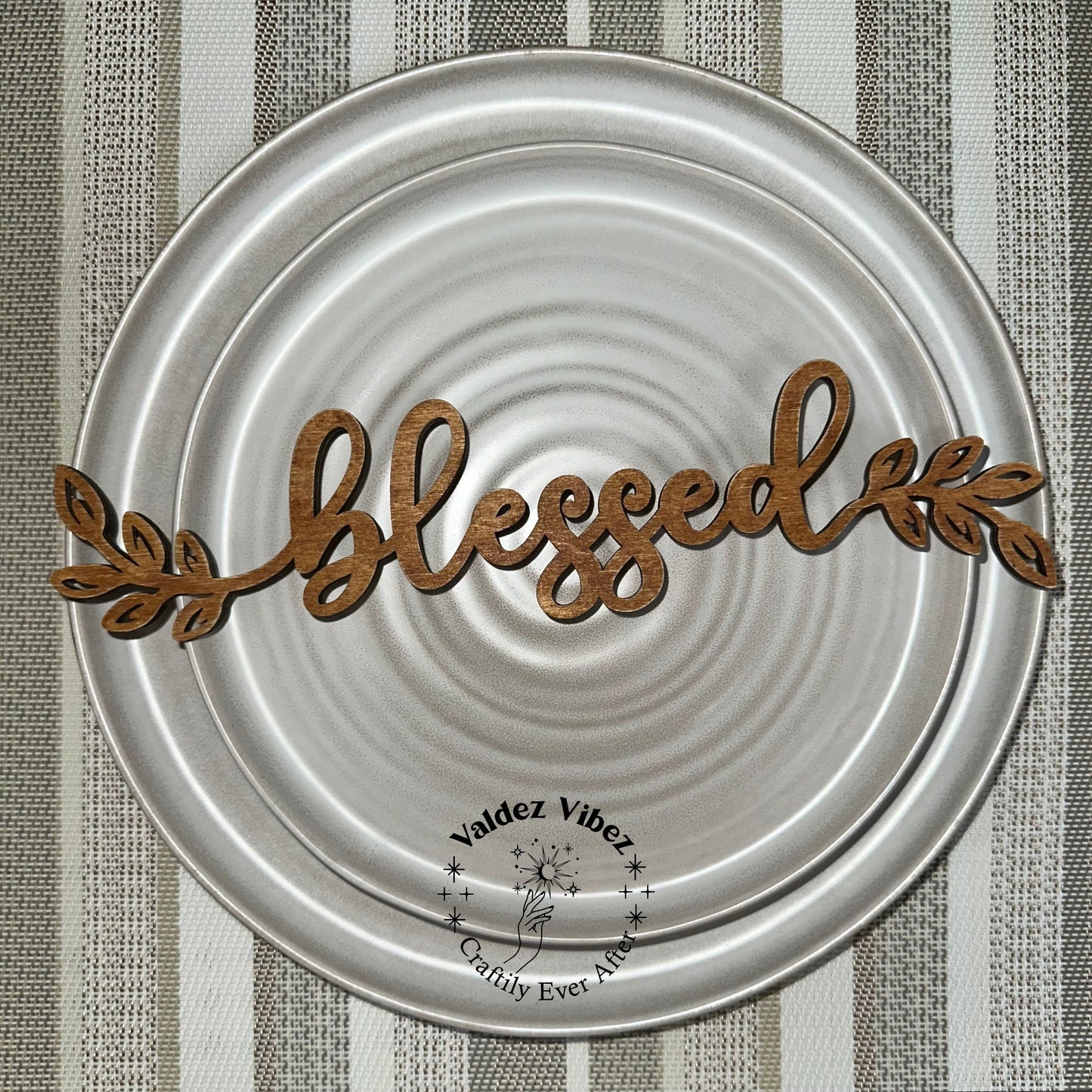 Rustic Holiday Table Wooden Place Setting Words |Set of Four |Grateful Blessed Thankful Gather |Fall Decor|Farmhouse Decor