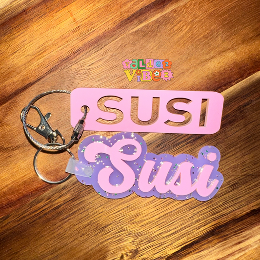 3D Personalized Tag|Bundle|Backpack KeychainAcrylic| Diaper Bag Tag