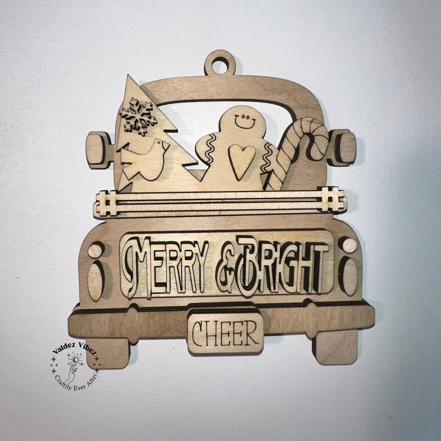 Christmas Trucks Ornaments Blanks