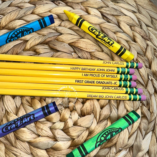 Personalized Pencils |Back To School|Student Pencils| Teachers pencils|Set of 6|Free Shipping