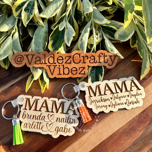 MAMA Keychain|Custom Engraved Keychain