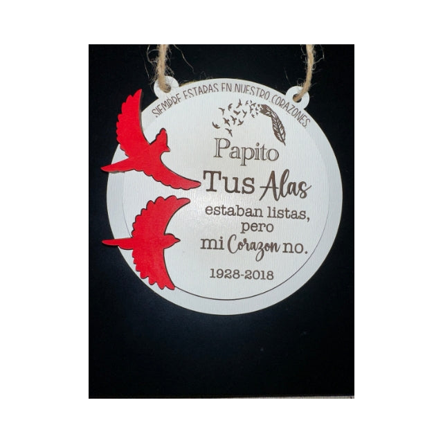 Personalized Dove Memorial Ornament