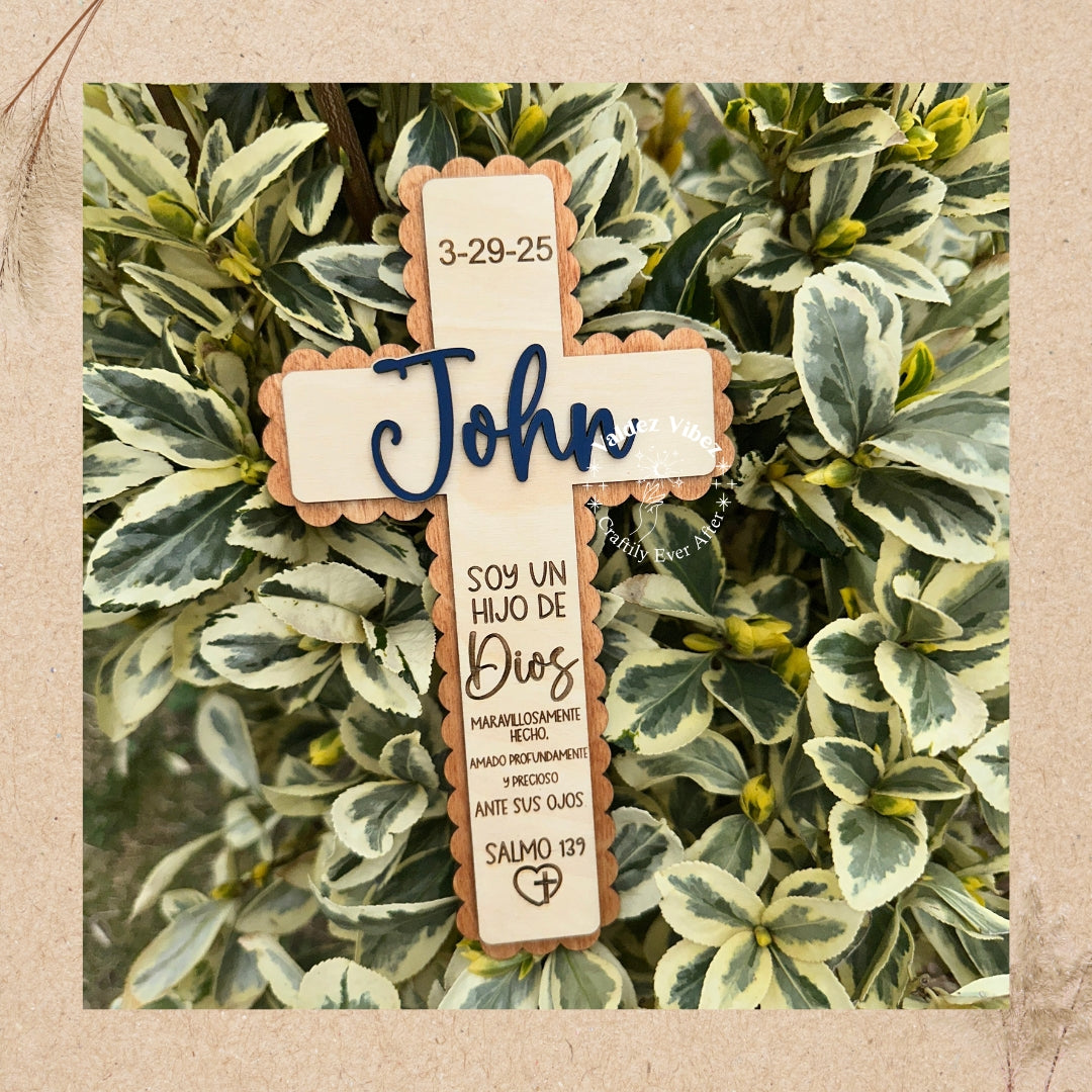 Medium| Custom Cross |Baptism |Communion| Confirmation |Dedication|Retreat|Wooden Cross for Nursery Wall