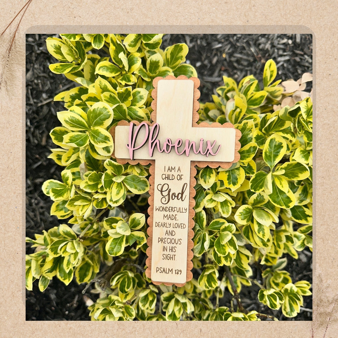 Small|Custom Cross |Baptism |Communion| Confirmation |Dedication|Retreat|Wooden Cross for Nursery Wall