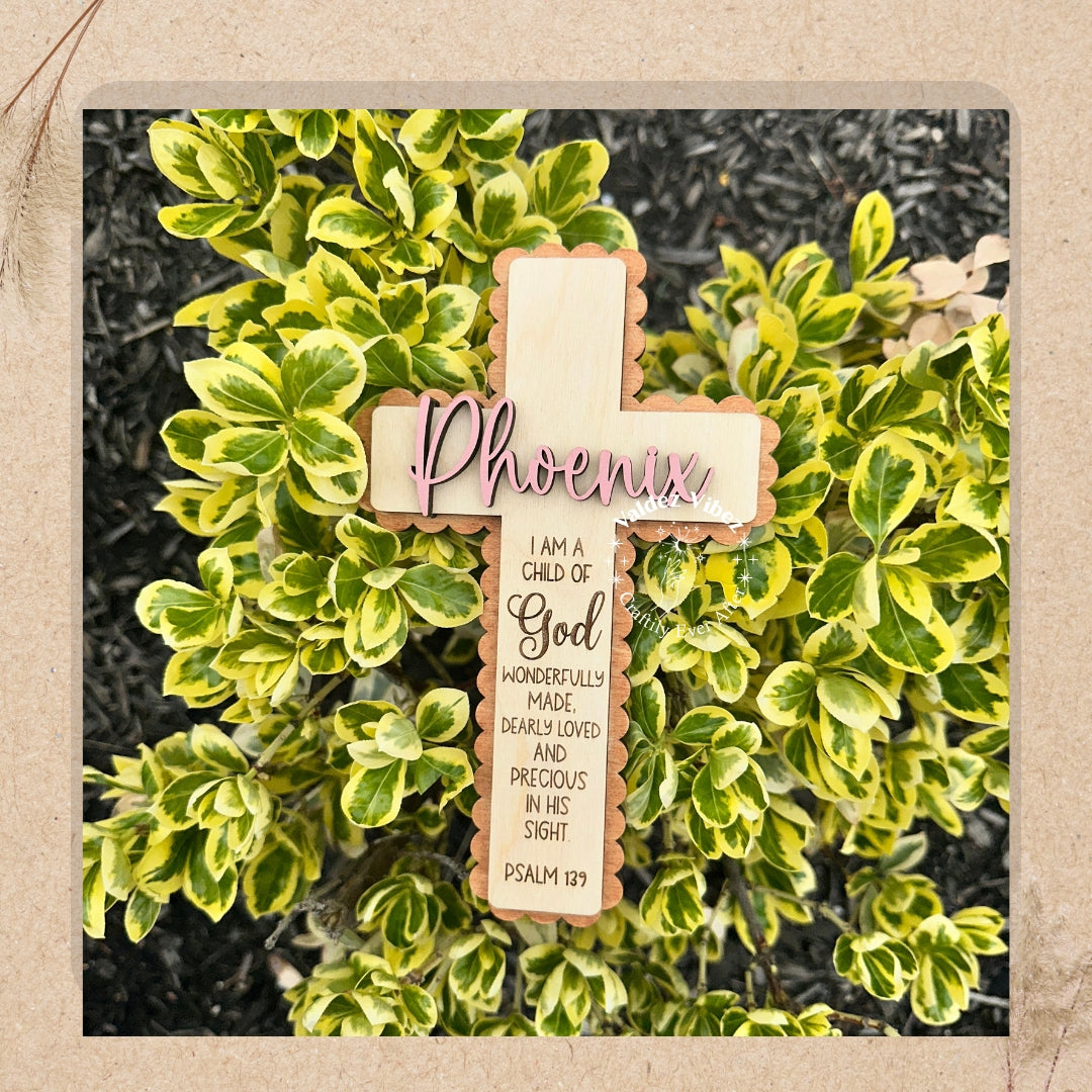 Medium| Custom Cross |Baptism |Communion| Confirmation |Dedication|Retreat|Wooden Cross for Nursery Wall
