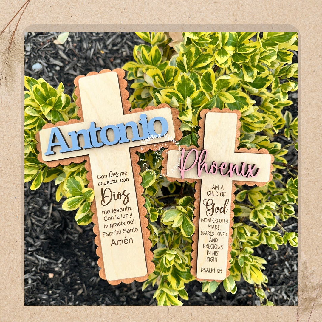 Medium| Custom Cross |Baptism |Communion| Confirmation |Dedication|Retreat|Wooden Cross for Nursery Wall
