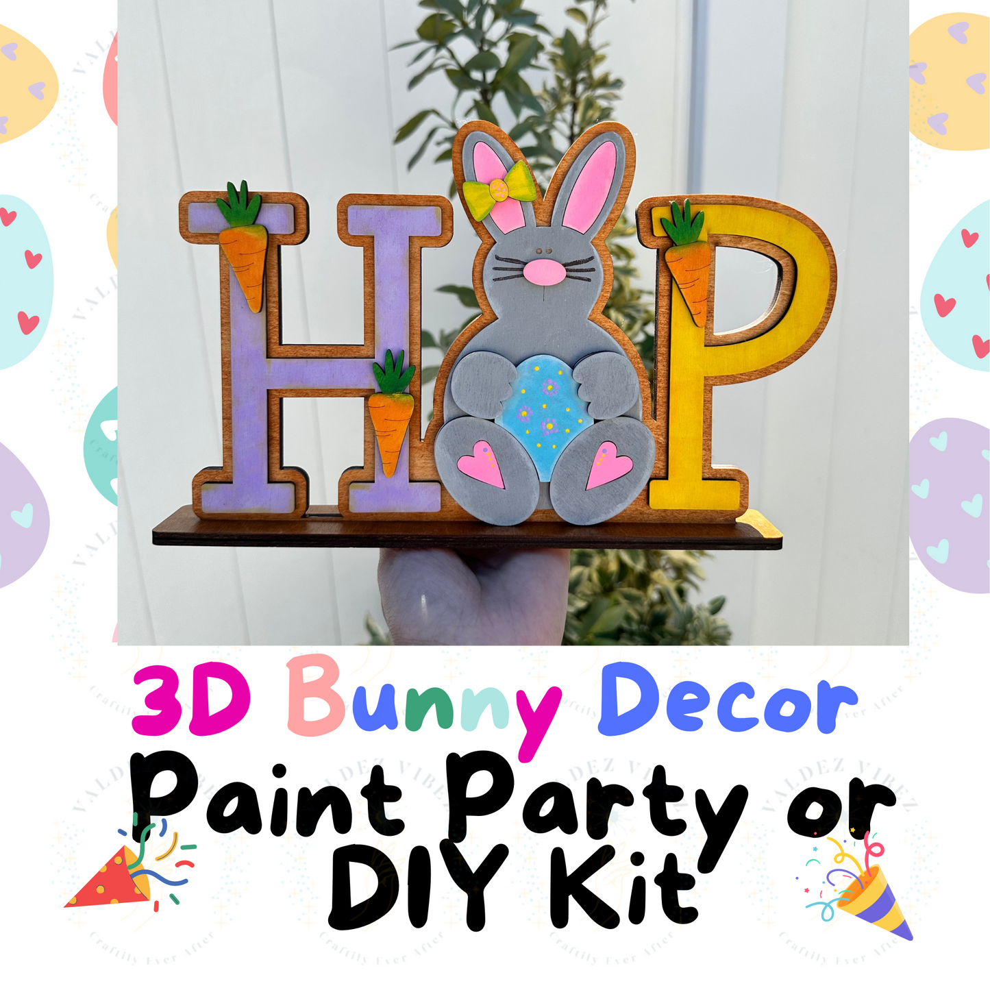 Paint Yourself Bunny Shelf Sitter