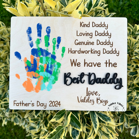 Personalized Best Daddy Sign